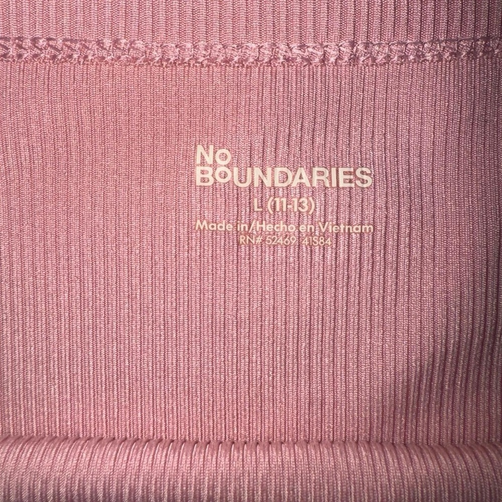 No Boundaries Mauve Ribbed Top - Picture 4 of 4